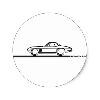 324x324 Corvette Stingray Stickers Zazzle