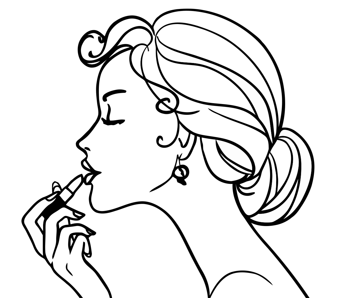1200x1031 Coloring Girls Coloring Pages For Girls Makeup. Cosmetics