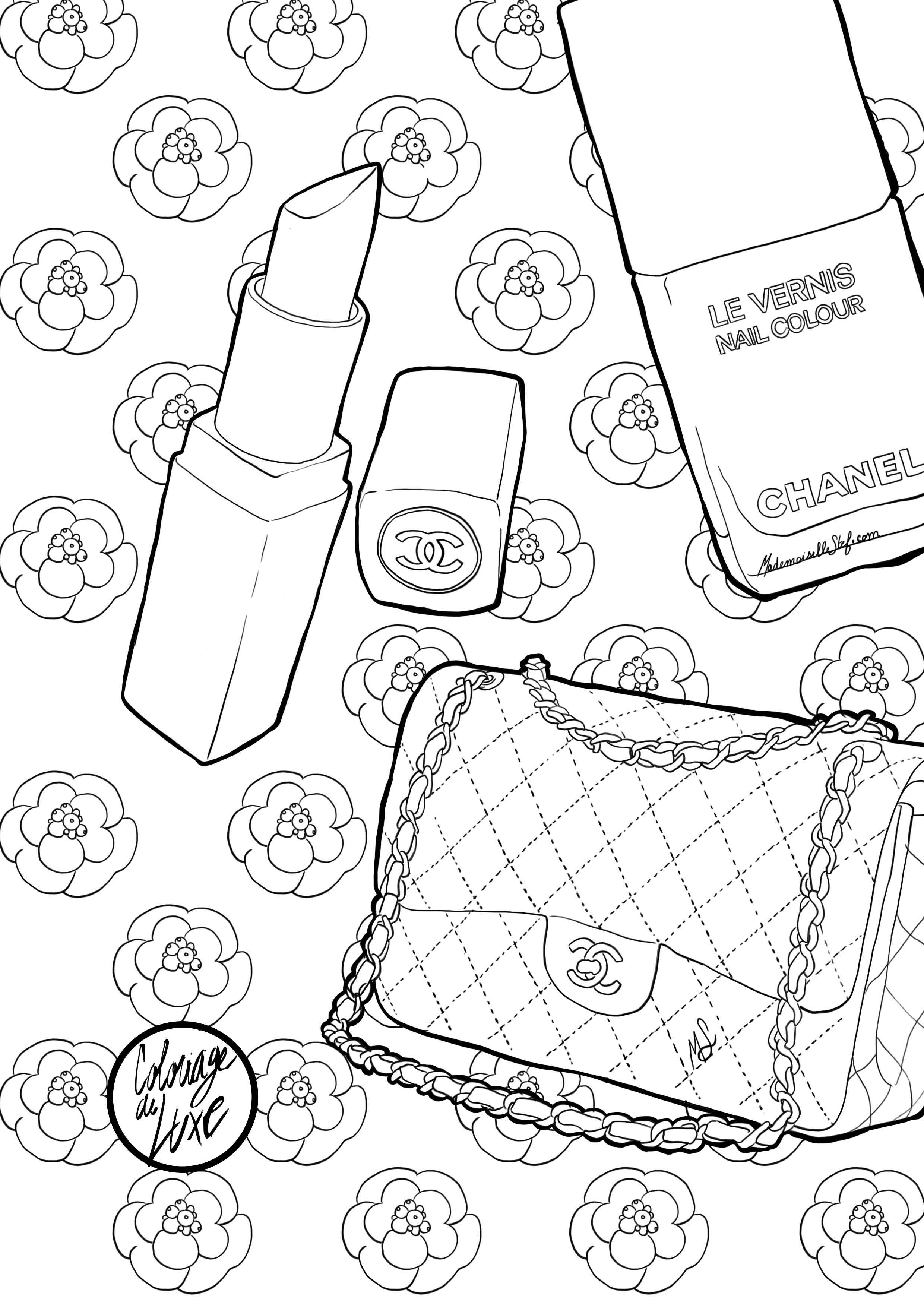 2480x3508 Makeup Coloring Page Illustration Makeup, Adult