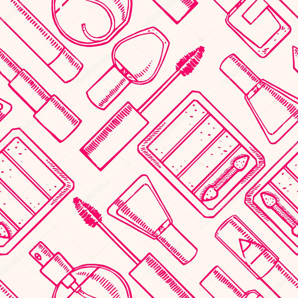 1024x1024 Seamless Sketch Decorative Cosmetics