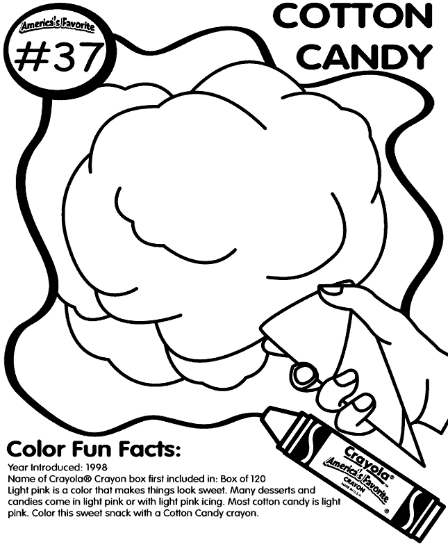 645x790 No.37 Cotton Candy Coloring Page