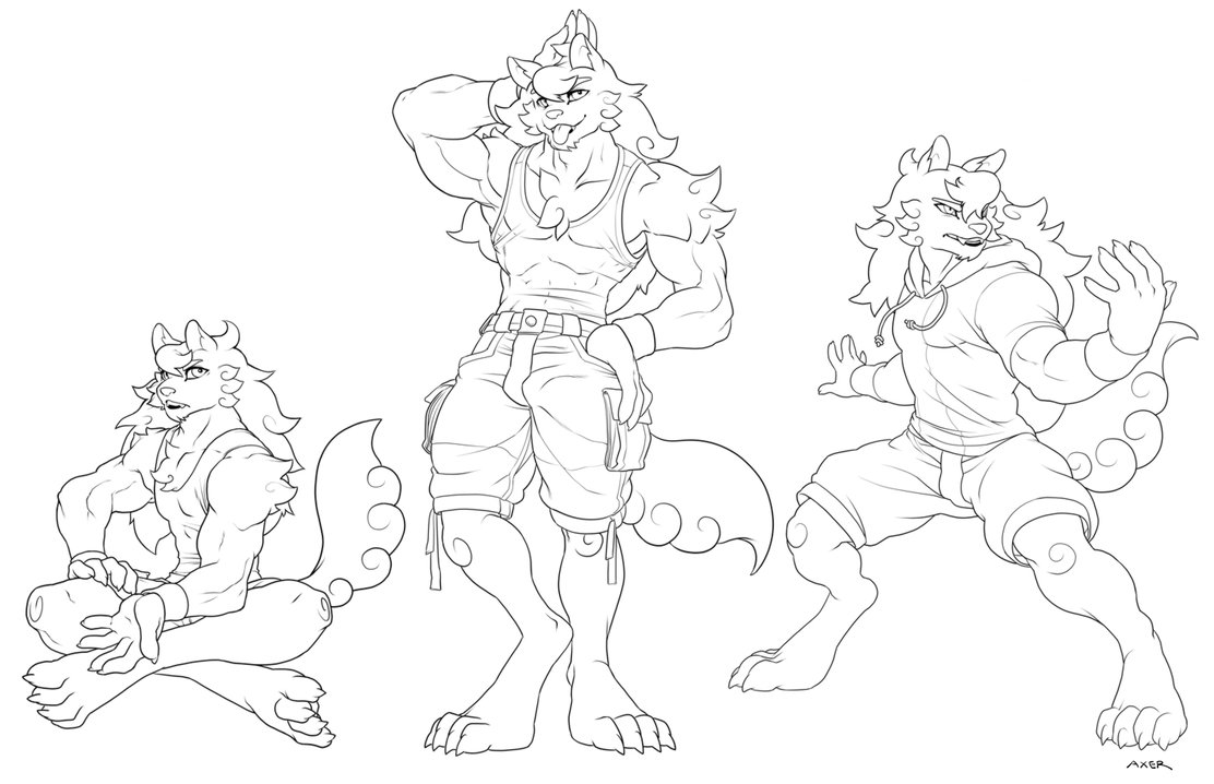 1112x718 Cane The Cotton Candy Werewolf By Jayaxer