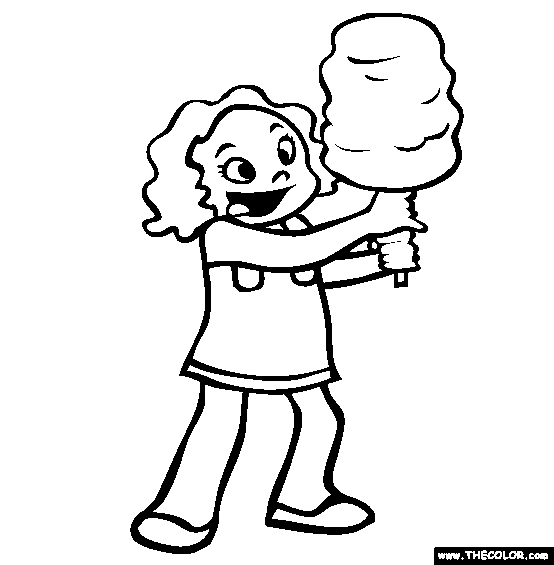 554x565 Cotton Candy Coloring Page Free Cotton Candy Online Coloring