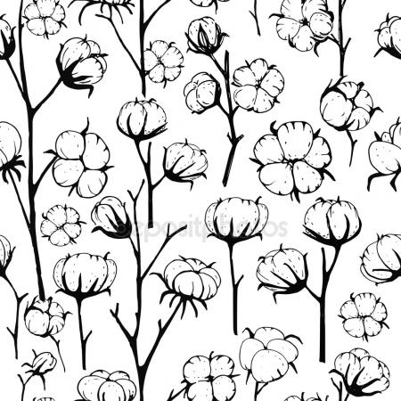 450x450 Cotton Plant Transparent Realistic Set Stock Vector