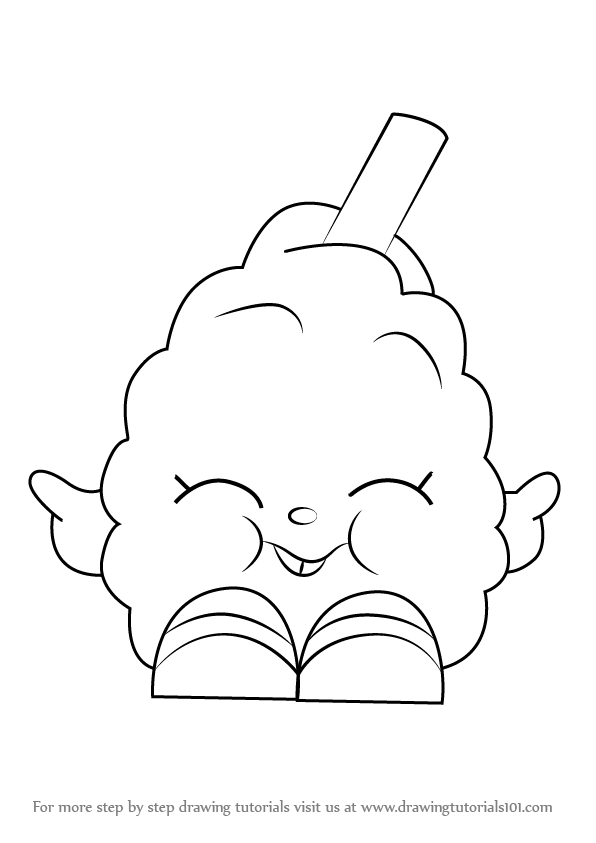596x843 Learn How To Draw Candi Cotton From Shopkins (Shopkins) Step By