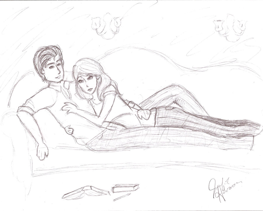 900x724 Couch Cuddles By Curlyjenn