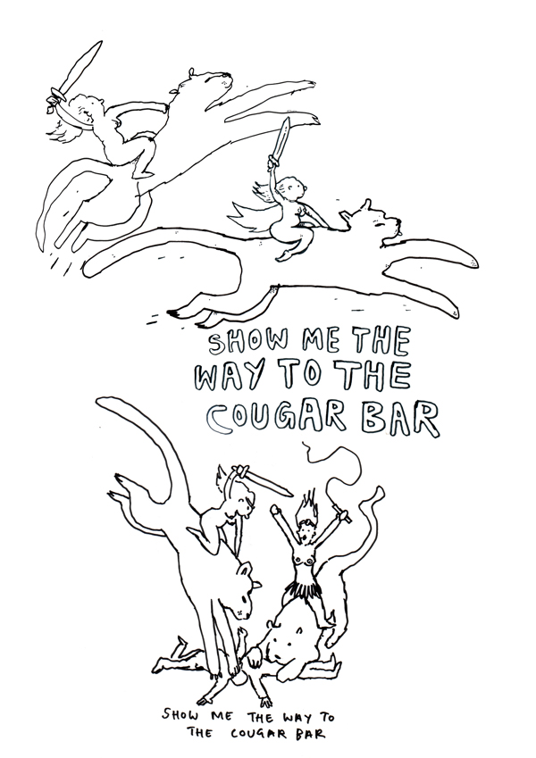 600x849 Cougar Drawings Drawing Experiments John Dunbar Kilburn's Blog