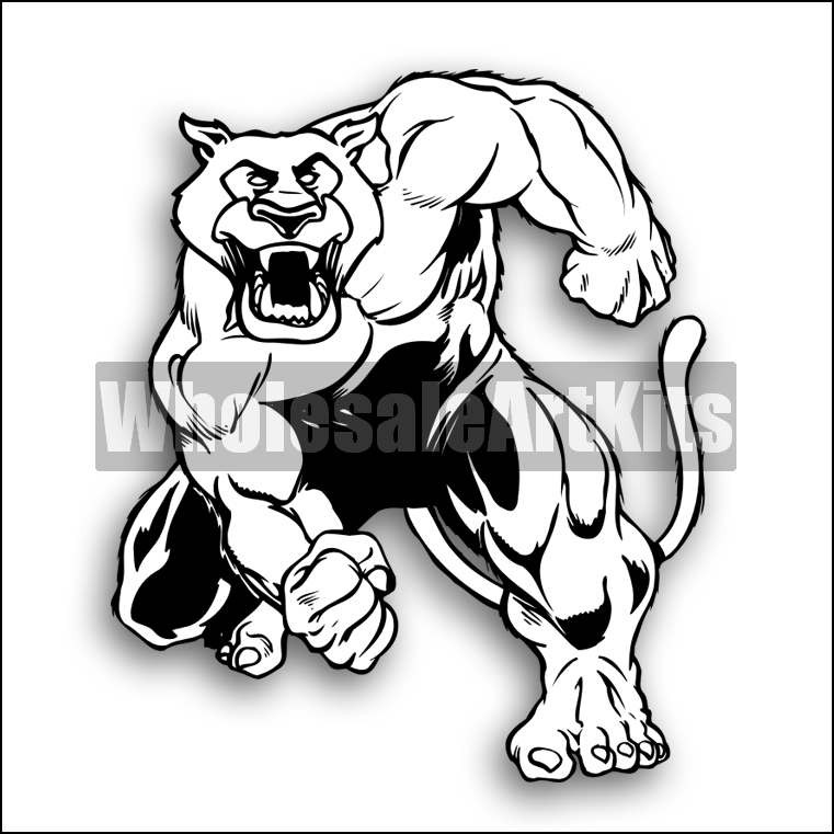 761x761 Cougar Clipart Kit 01 For Coreldraw And Illustrator