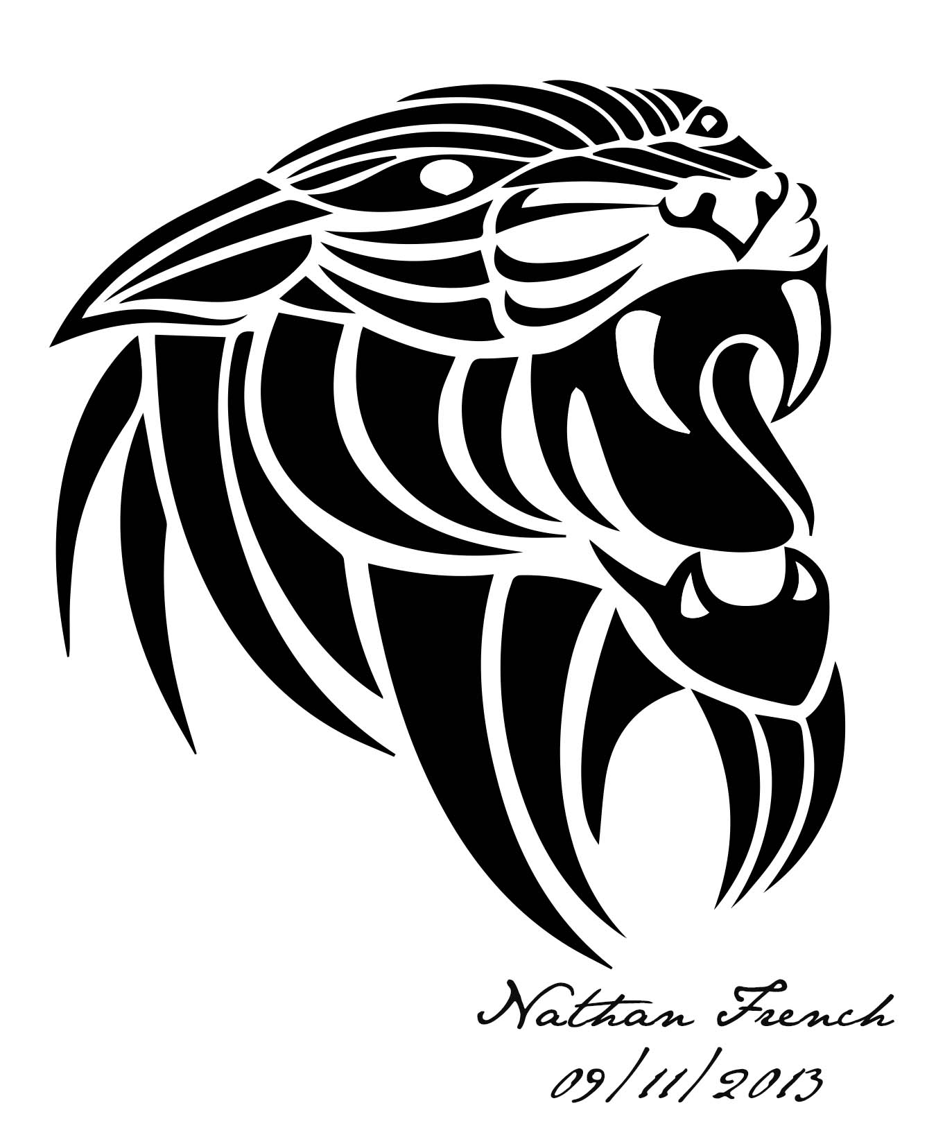 1363x1627 Tribal Cougar