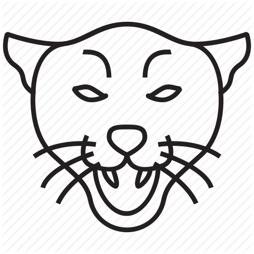 512x512 Animal, Cat, Cougar, Head, Panther, Wild, Wildlife Icon Icon