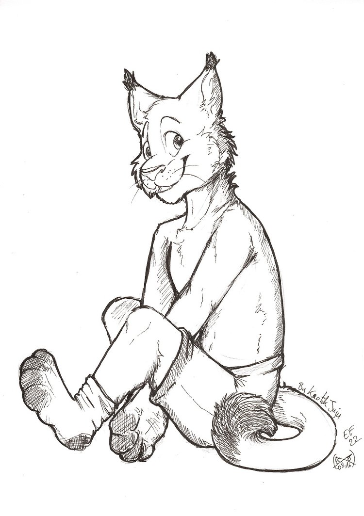 750x1064 The Cougar And His Socks By Honuk