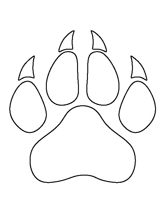 550x712 Lion Paw Print Pattern. Use The Printable Outline For Crafts