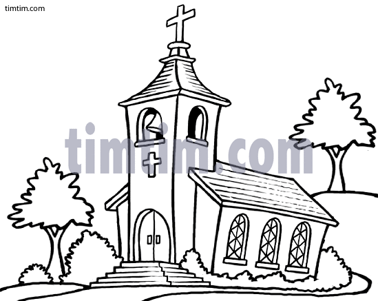 549x437 Free Drawing Of A Country Church Bw From The Category Church