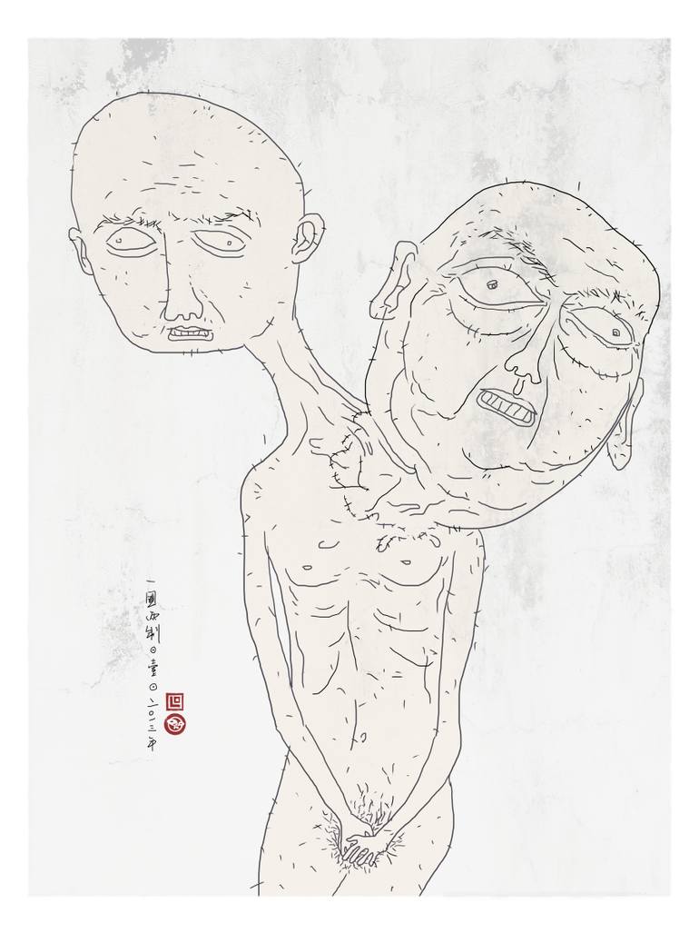 770x1027 Saatchi Art Hong Kong One Country, Two System 01 Drawing By Philip Lo