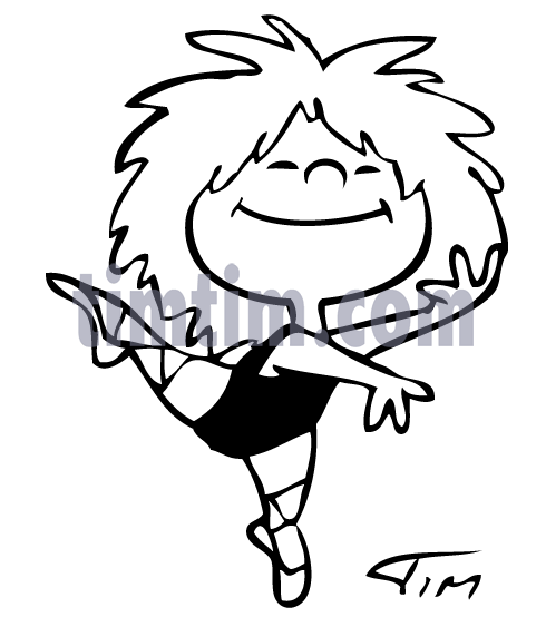 490x554 Free Drawing Of Ballerina Girl Bw2 From The Category Dance