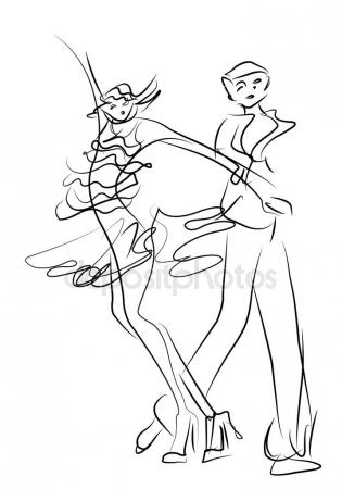 315x450 Couple Dancing Drawings Vector Stock Vector Dr.art