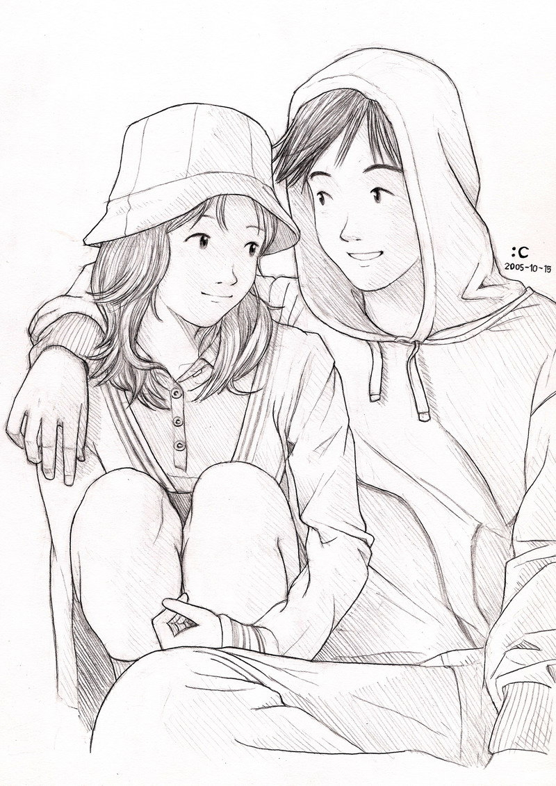 800x1131 Lovely Cute Couples Drawing Cute Pencil Drawing Of Couples Couple