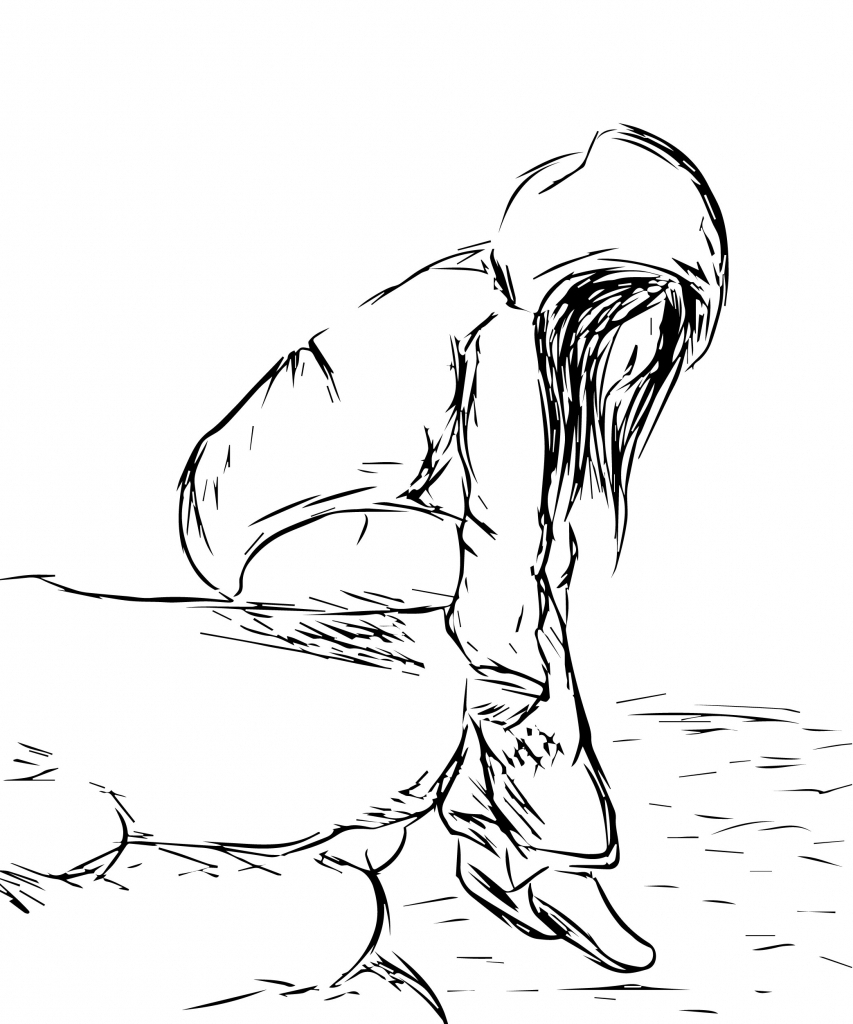 853x1024 Depressed Sketching Pics Of Girls Sad And Depressing Drawings