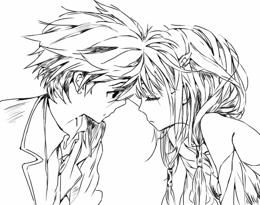 1007x793 Cute Anime Couple Drawing Tumblr By Xenon978