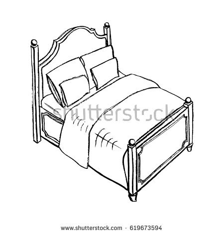450x470 Drawing Of Bed Home Designs Idea