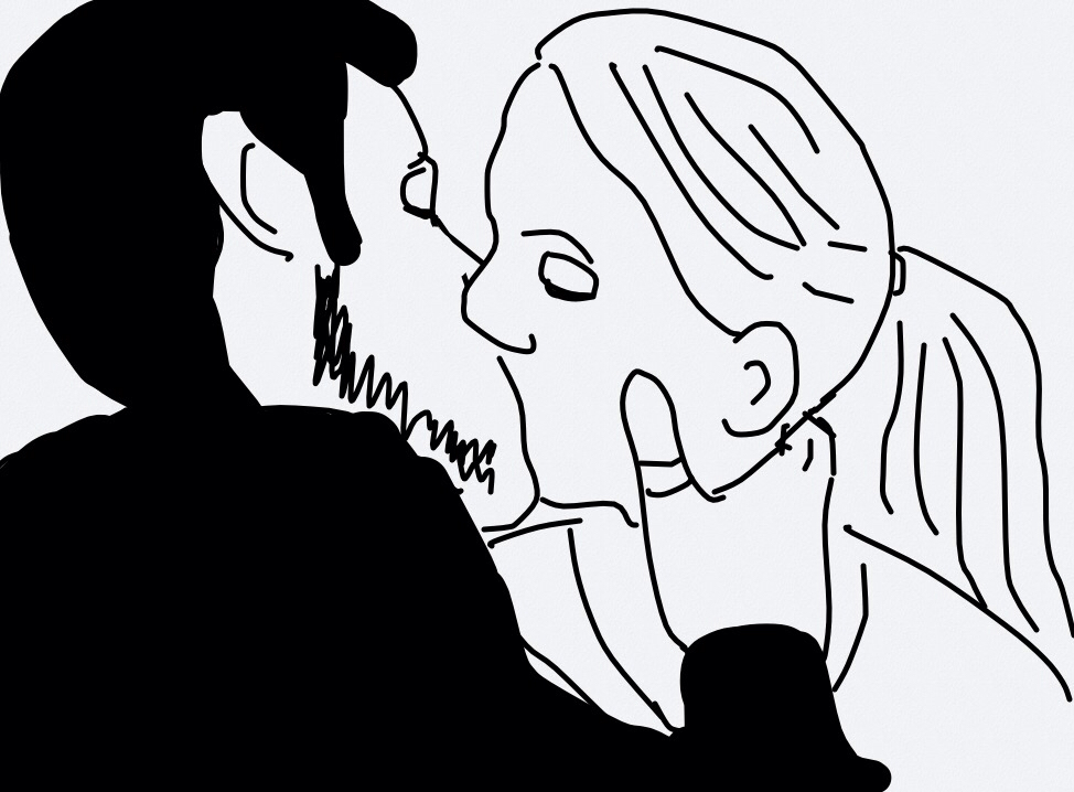 974x718 Hook And Emma Kiss Drawing By Sadie Green Drawings I Did On My