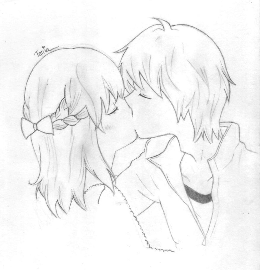877x911 Kissing Sketch 3 By Elfeunhaeshipper