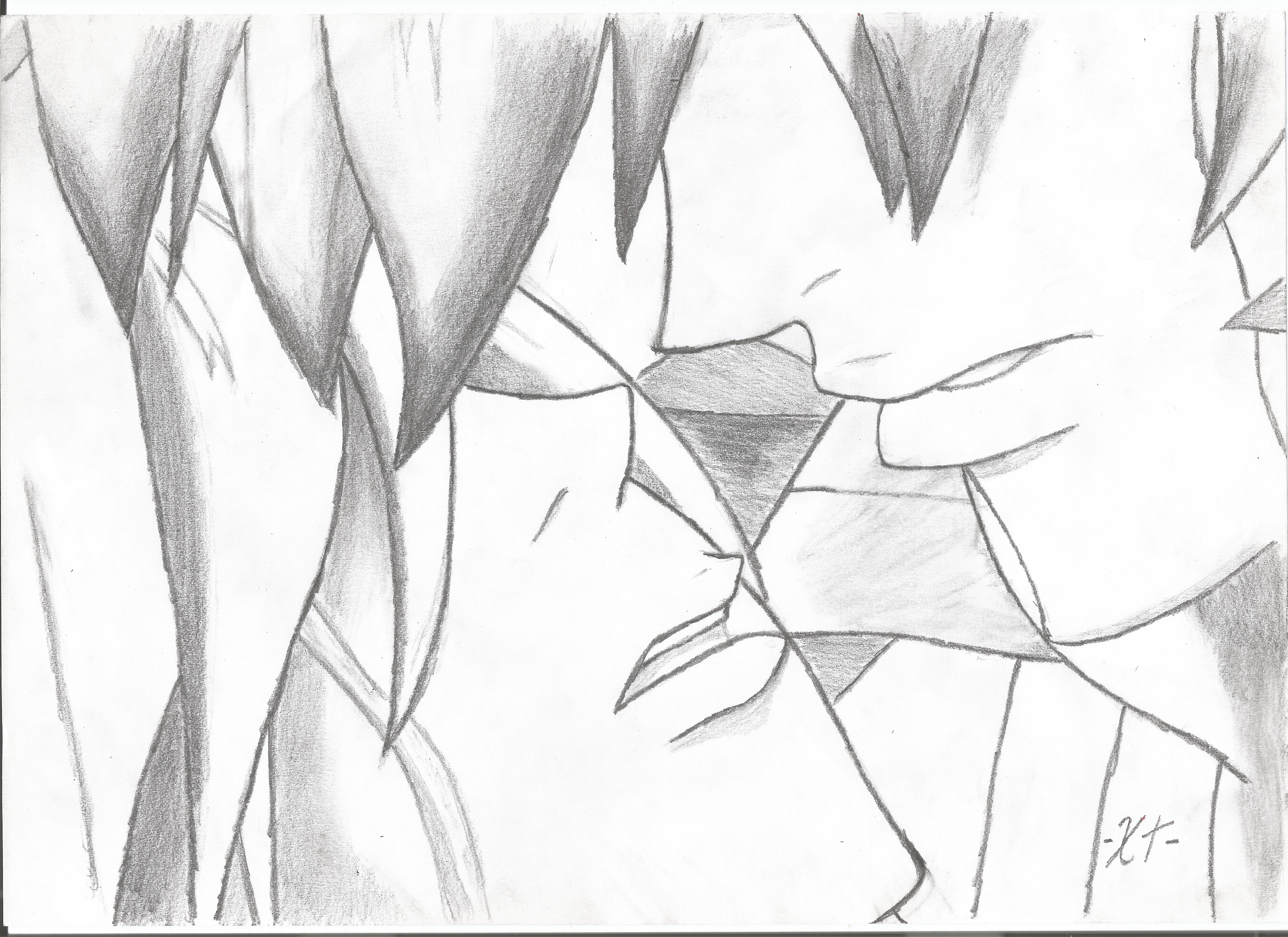 7014x5100 The Almost Kiss L Drawing By Xtuzil