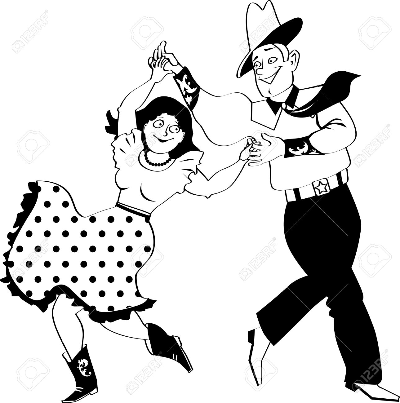 1290x1300 Couple Clipart Square Dancing