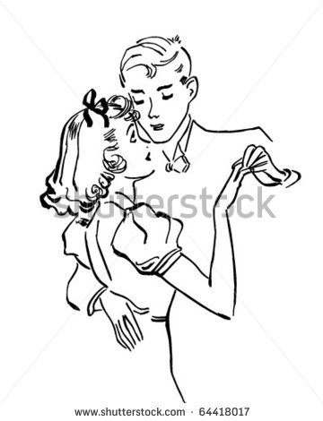 360x470 Stock Vector Teen Couple Slow Dancing
