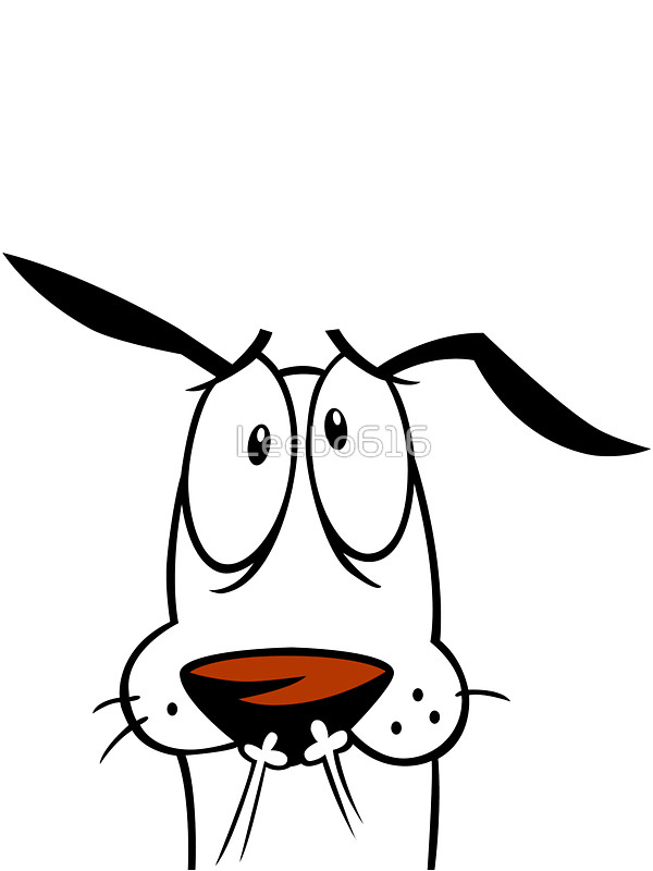 600x800 Courage The Cowardly Dog Stickers By Leebo616 Redbubble