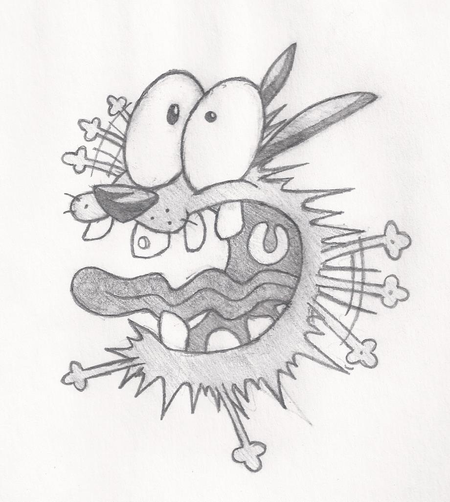 920x1026 Courage The Cowardly Dog By Jetthehawk979