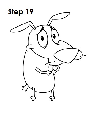 300x388 How To Draw Courage The Cowardly Dog