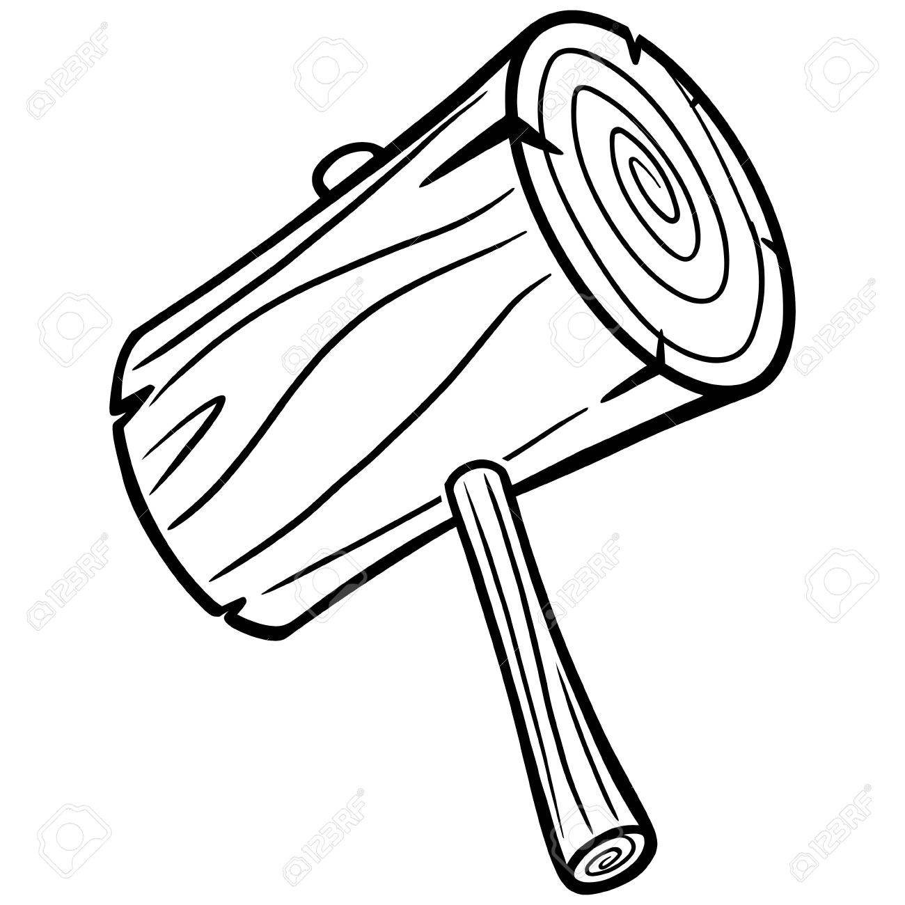 1300x1300 Cartoon Mallet Illustration Royalty Free Cliparts, Vectors,