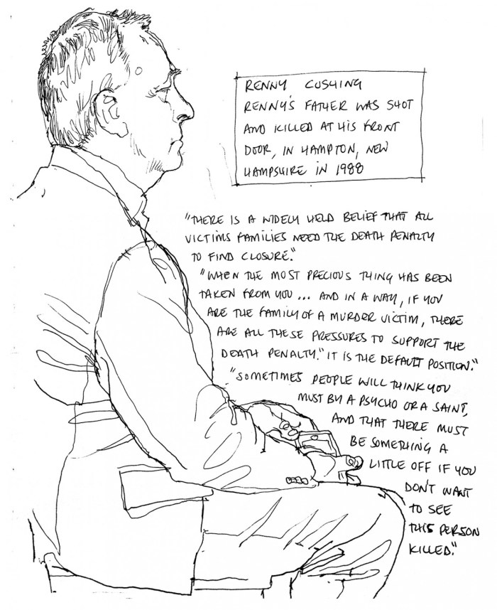 700x858 Richard Johnson Courtroom Drawings From The Tsarnaev Death