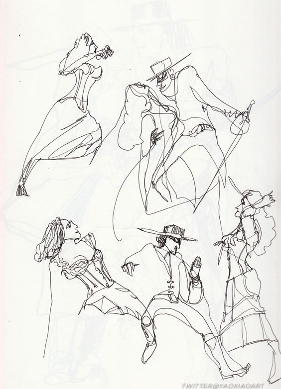 564x782 One Minute Pose Gesture Drawing