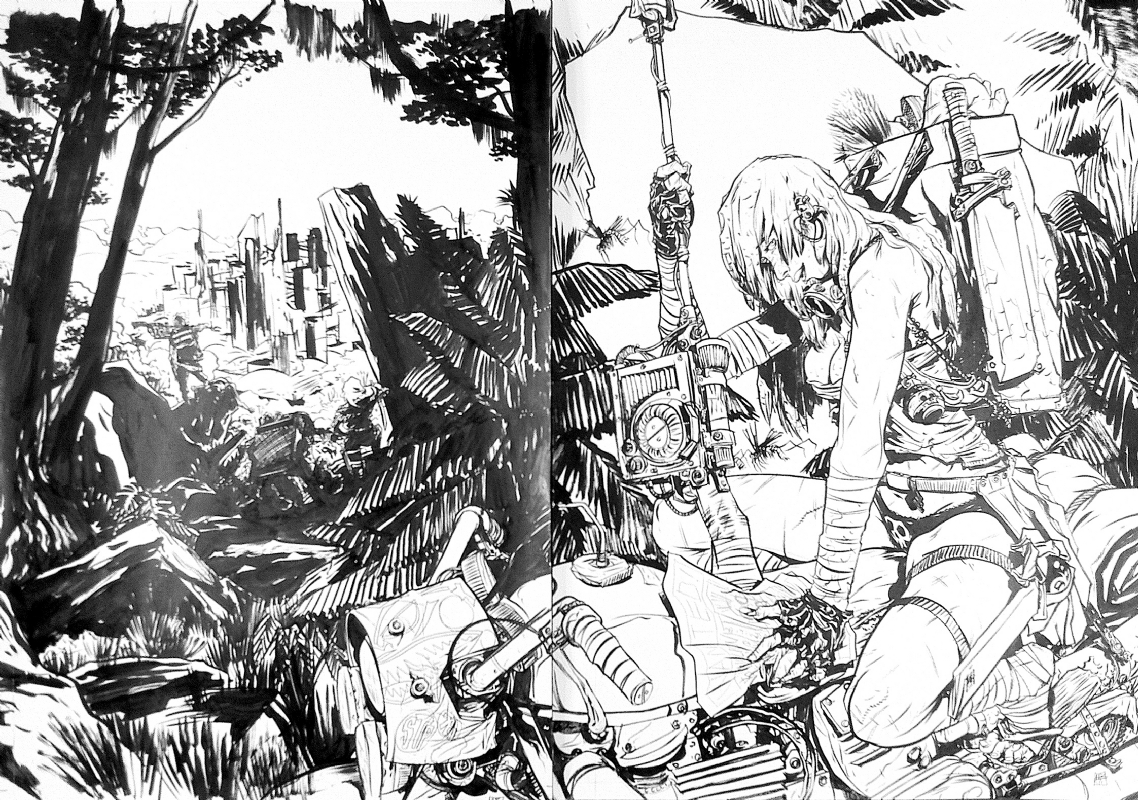 1138x800 Heavy Metal Wrap Around Cover By Nathan Fox, In Out Of Step Arts'S