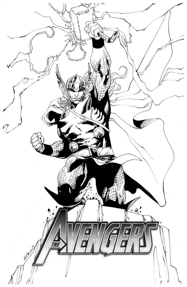 600x917 Sketch Cover Thor Sotd By Robertatkins