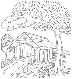 236x258 Covered Bridge Clipart Simple Covered Bridge Drawing