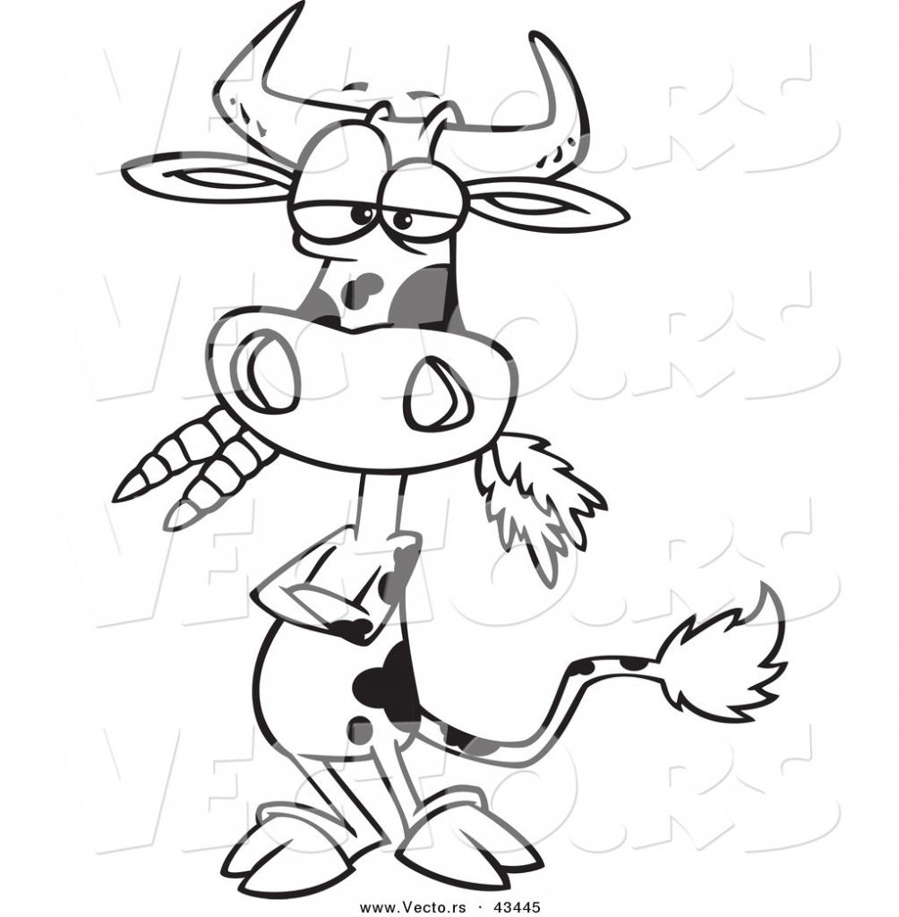 1004x1024 Cartoon Cow Drawing Cartoon Drawing Of A Cow