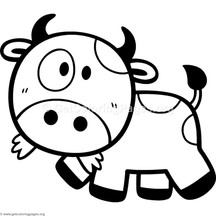 700x700 Little Cute Cartoon Cow Coloring Pages