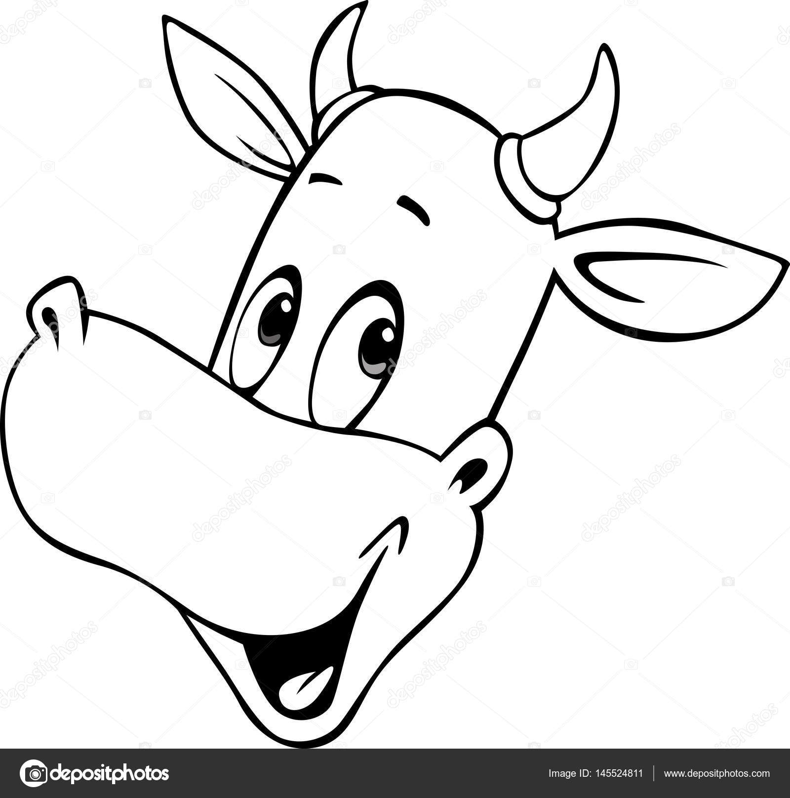 1600x1616 Cow Cartoon Head