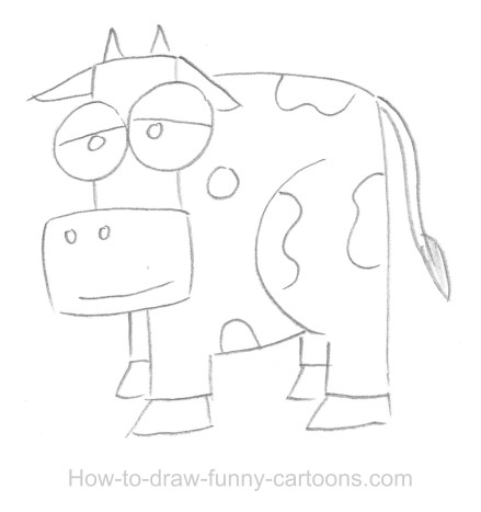 439x467 Cow Drawings (Sketching + Vector)