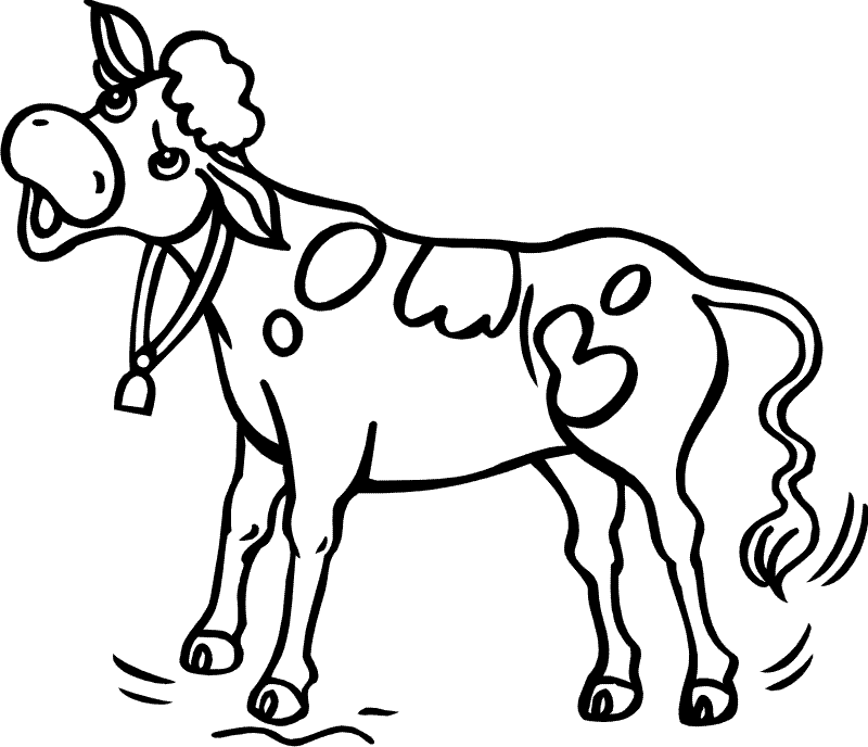 800x688 Free Coloring Pages For Kids Coloring Cow