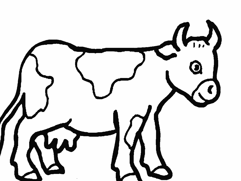 1024x768 Cow For Coloring Cow For Coloring