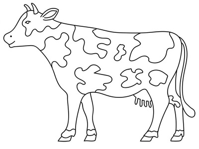 400x300 Draw, How To Draw Cow Coloring Pages Video For Kids, How To Draw