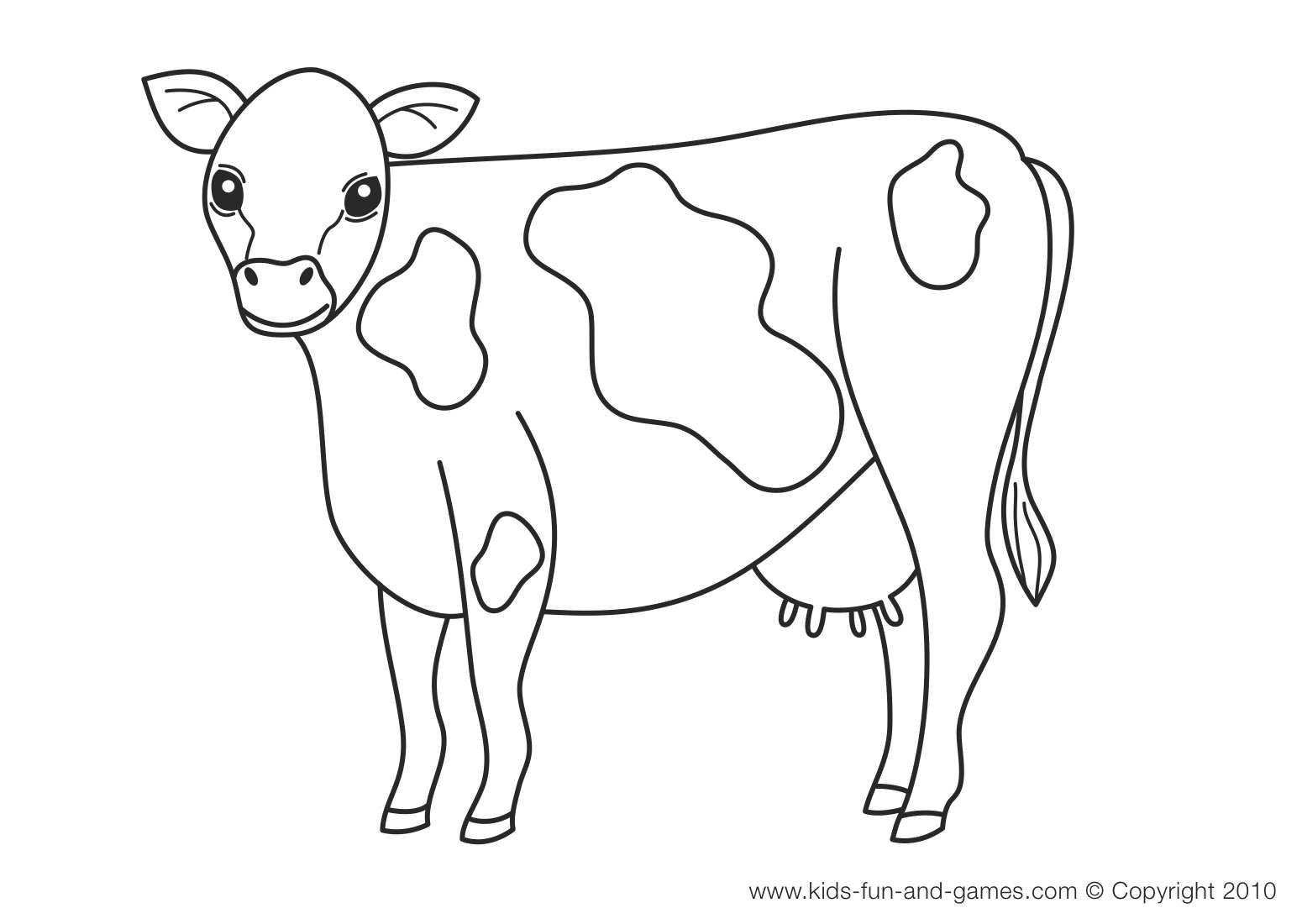 1550x1100 Cattle Coloring Pages