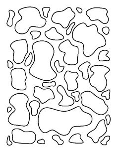 236x305 Drawn Cow Template
