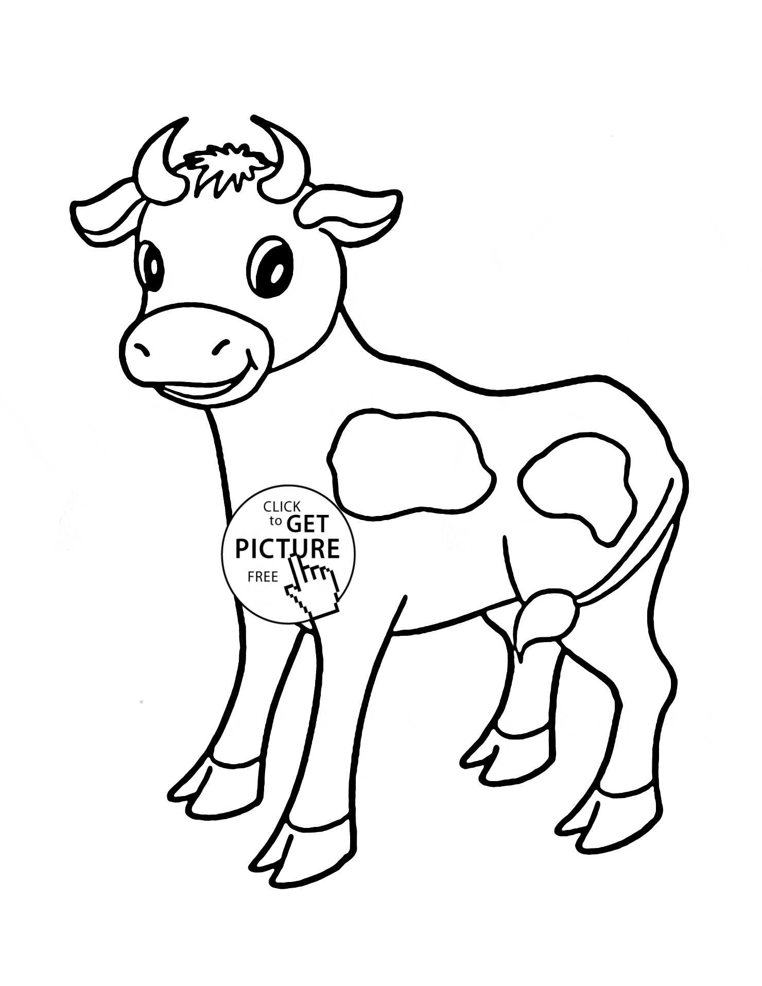 Cow Drawing Pictures at GetDrawings | Free download