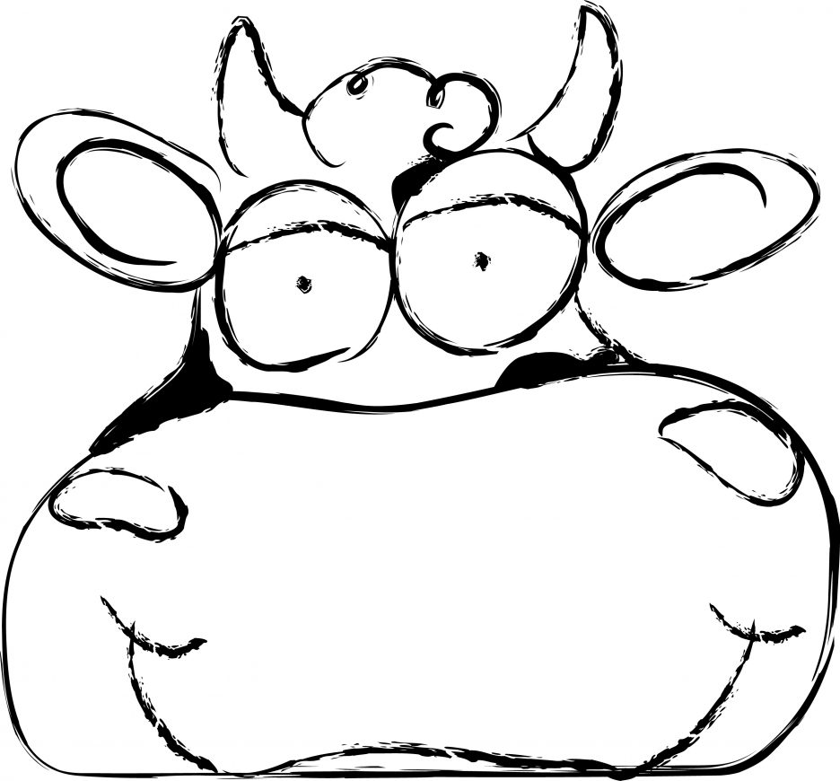 936x870 Adult Cow Face Drawing Cow Face Drawing. Cow Face Cartoon Drawings