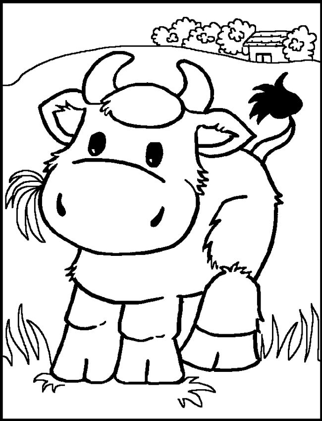650x849 Drawn Cow Small Kid